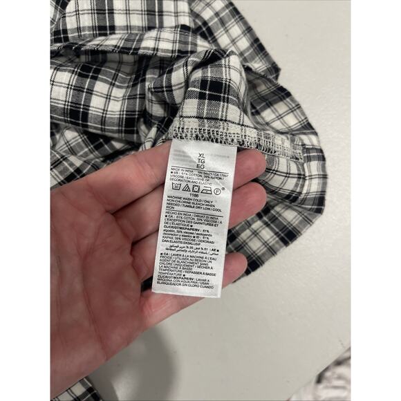 Old Navy Womens XL Plaid Retro Prairie Style Long Maxi Dress Pockets Breathable - Picture 10 of 12